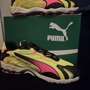 PUMA Men Shoes - Neon Yellow and Pink